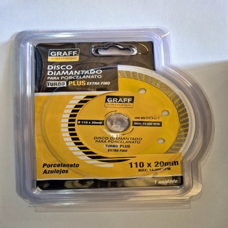 DISCO DIAMANTADO TURBO P/ PORCELANATO -  GRAFF VANTAGE