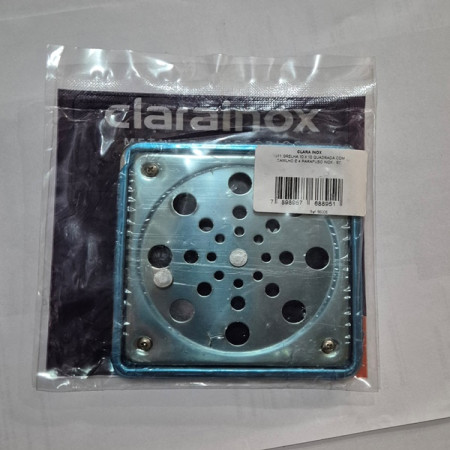 GRELHA QUADRADA INOX RENOVATE