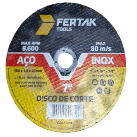 DISCO DE CORTE INOX 